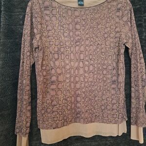 The Limited Brown and Tan Blouse